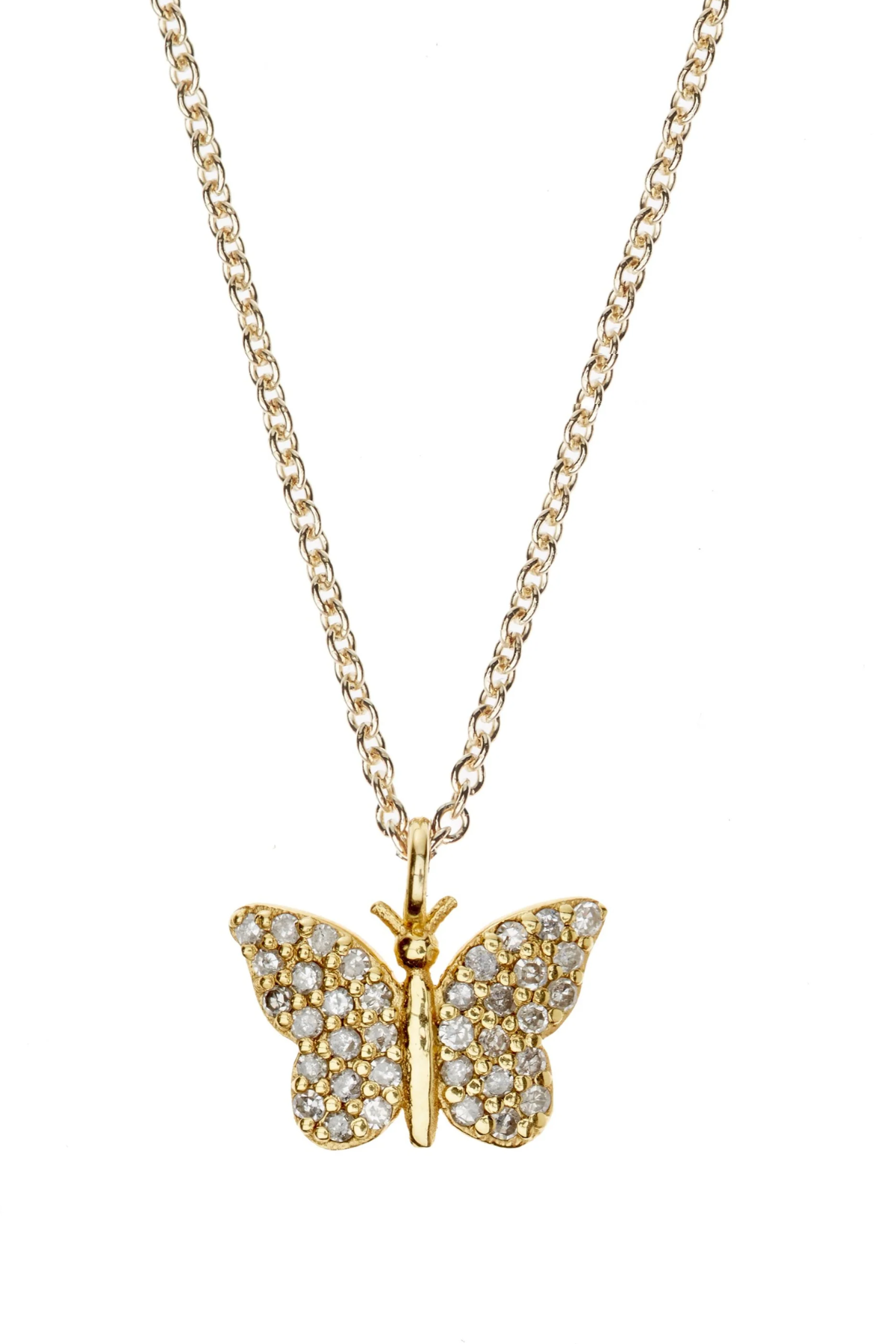 Diamond Butterfly Necklace