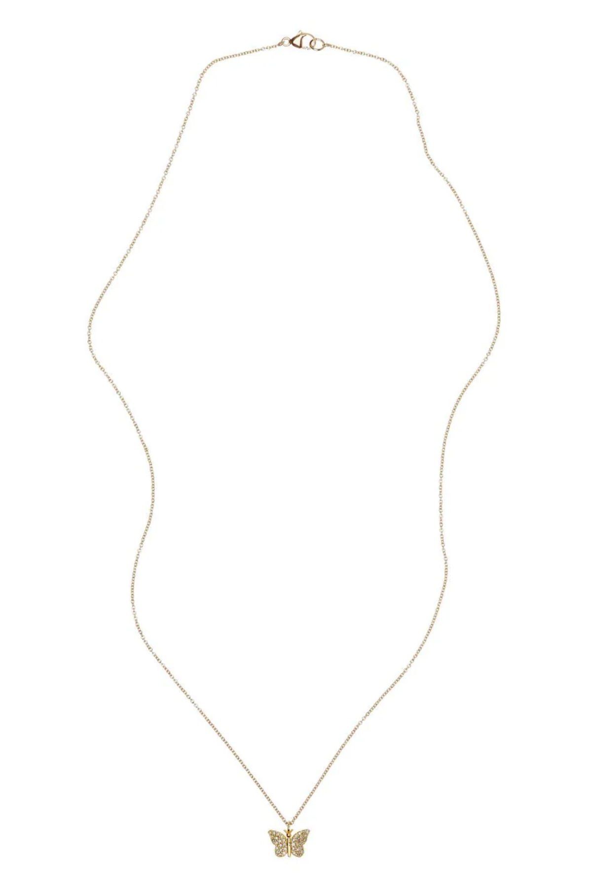 Diamond Butterfly Necklace