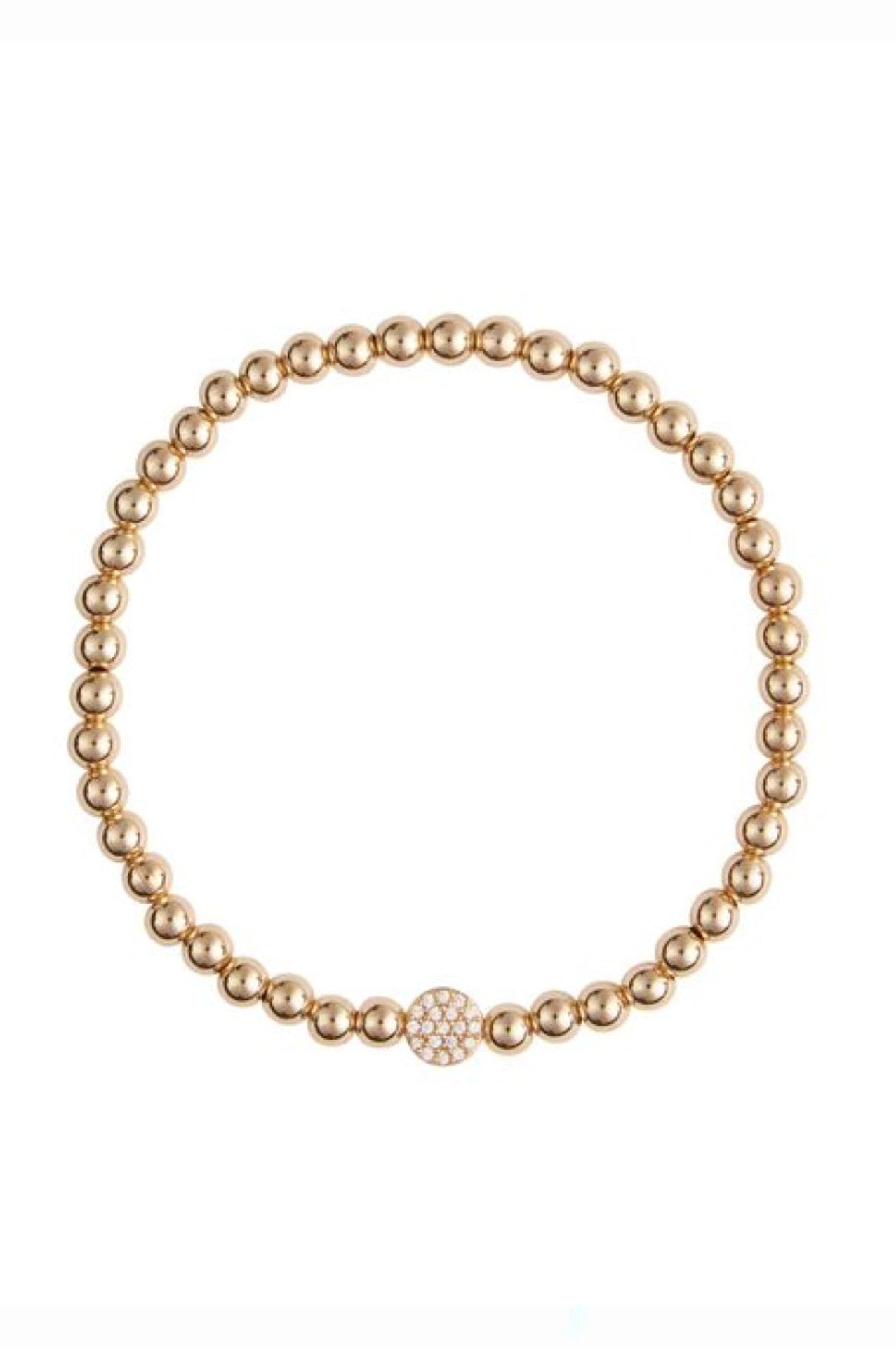 Gold Disc Bracelet