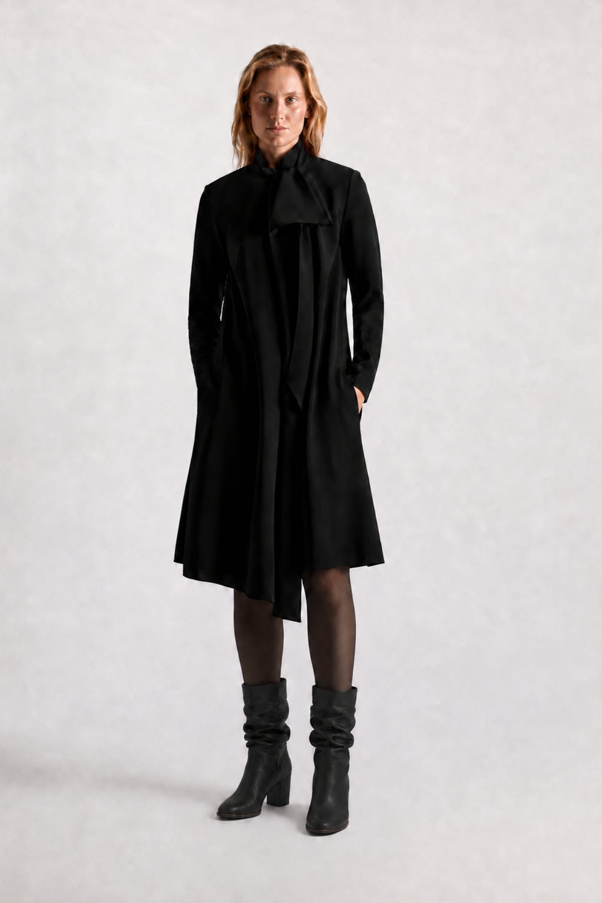 Statement Drape Dress