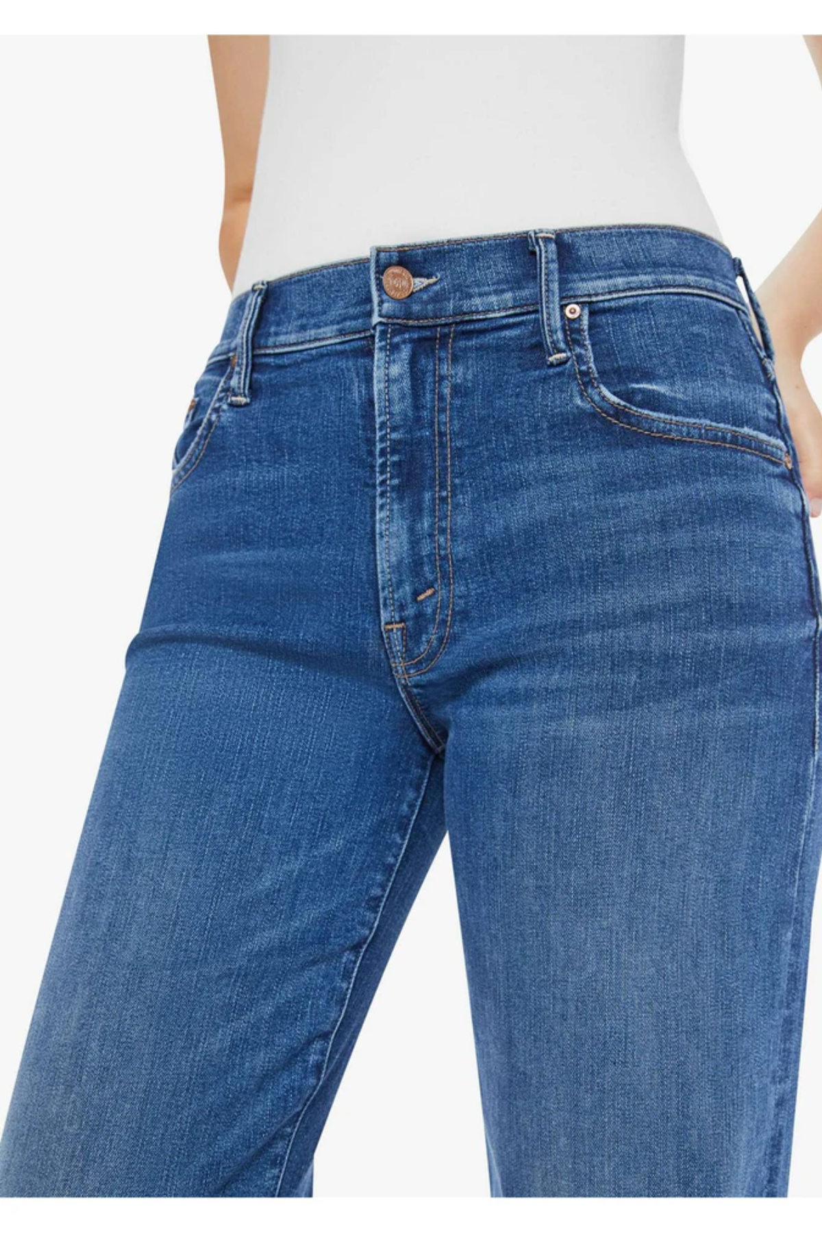 The Mid Rise Maven Sneak Jeans