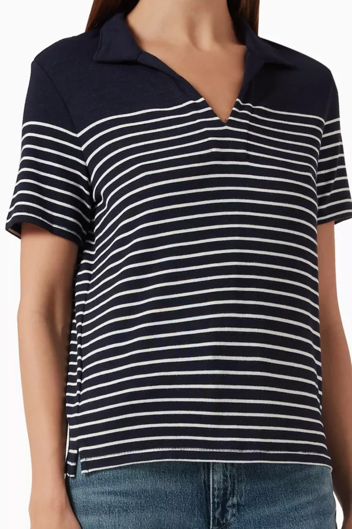 The Knit Stripe Polo