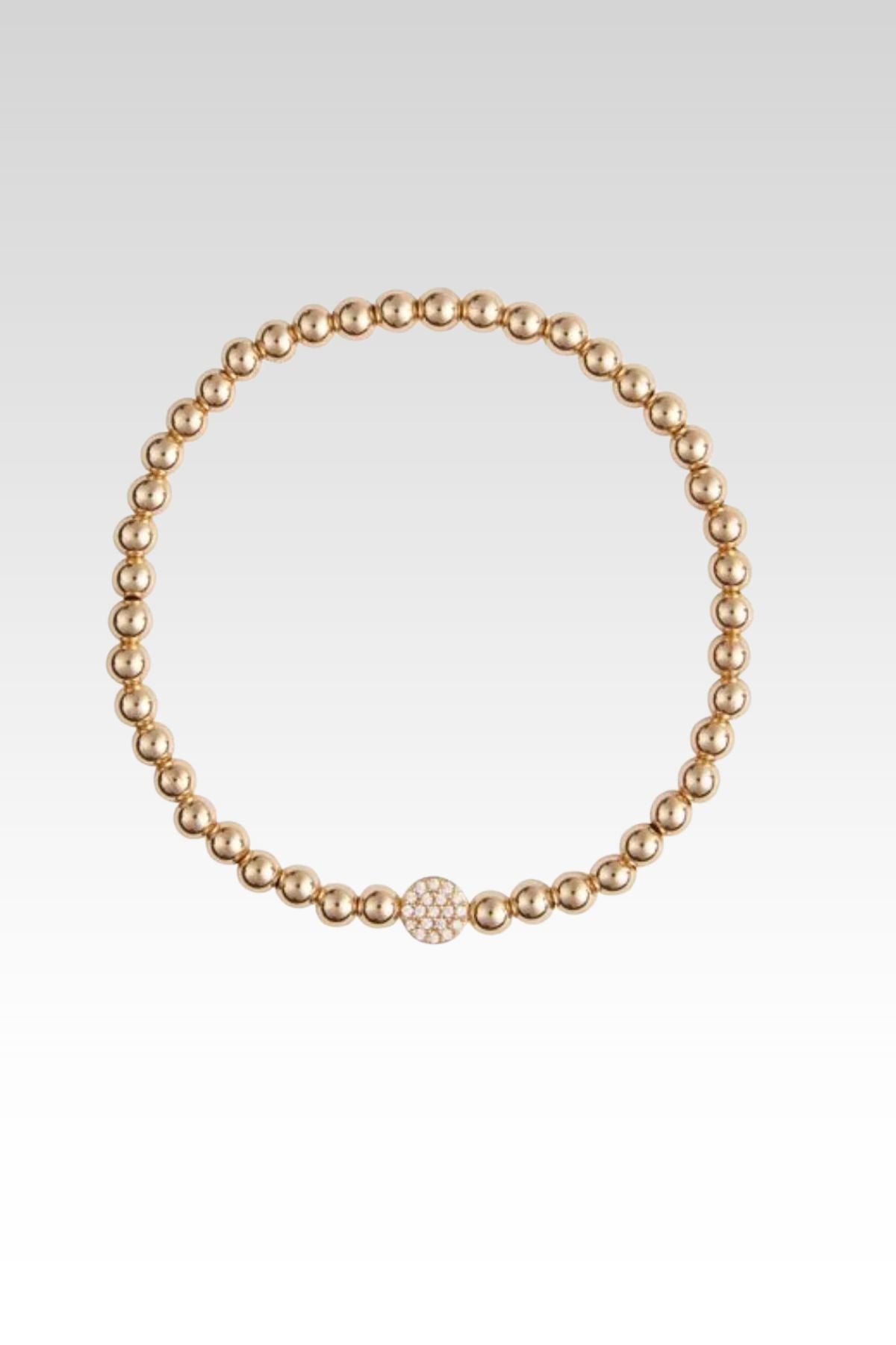 Gold Disc Bracelet