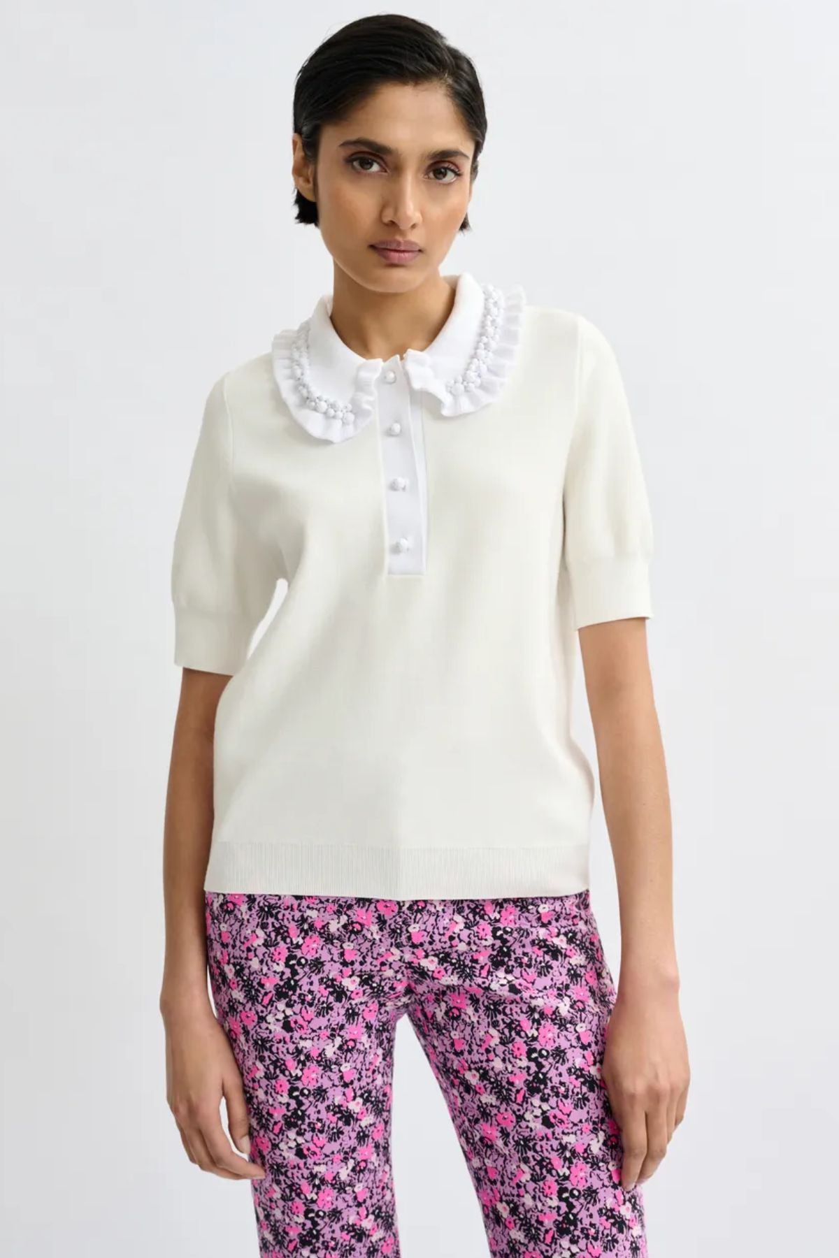 Jewelry Embroidered Sweater