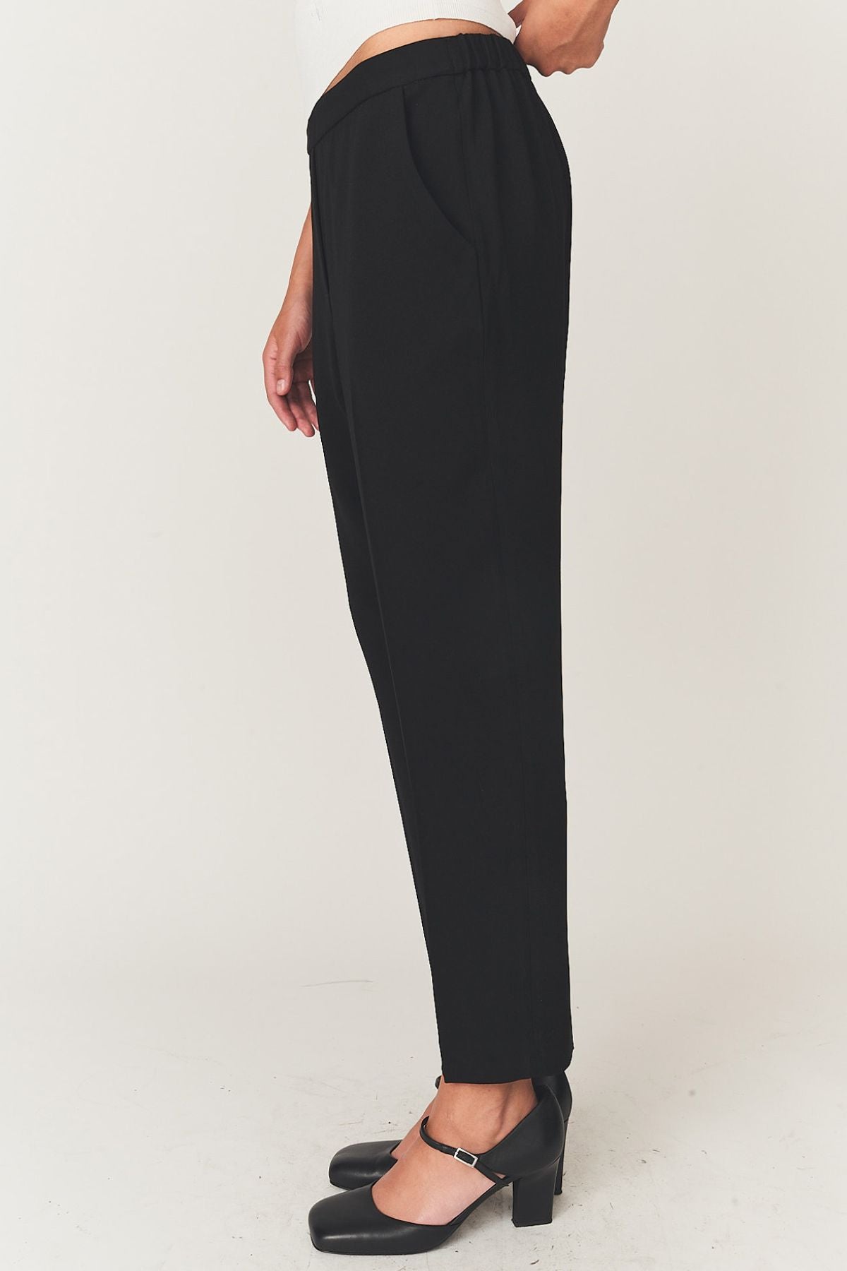 Crepe Pull On Pants