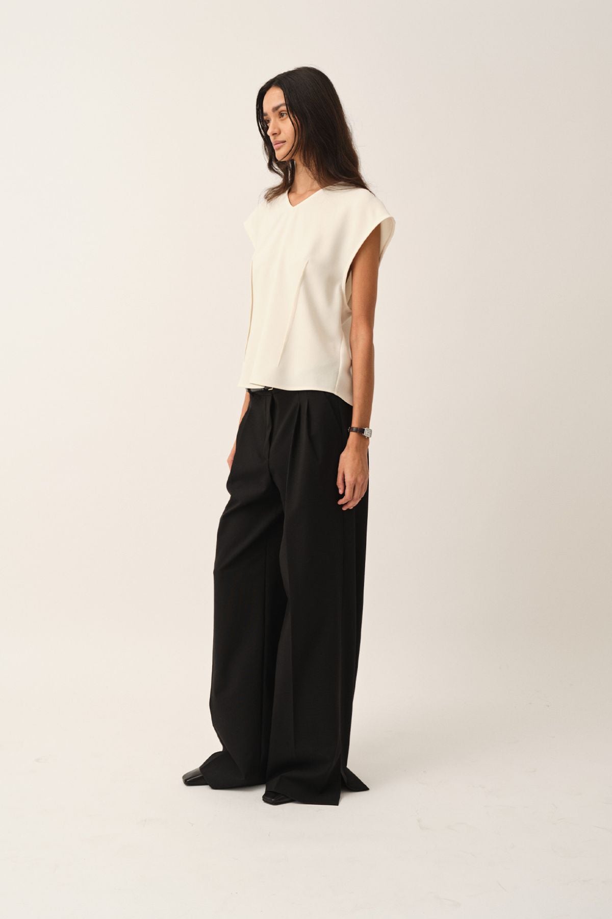 Crepe Back Blouse