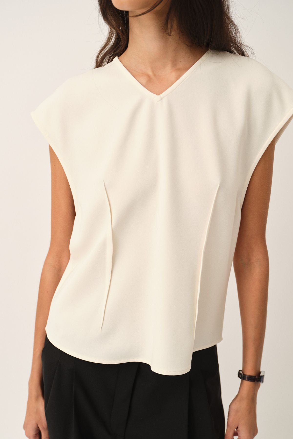Crepe Back Blouse