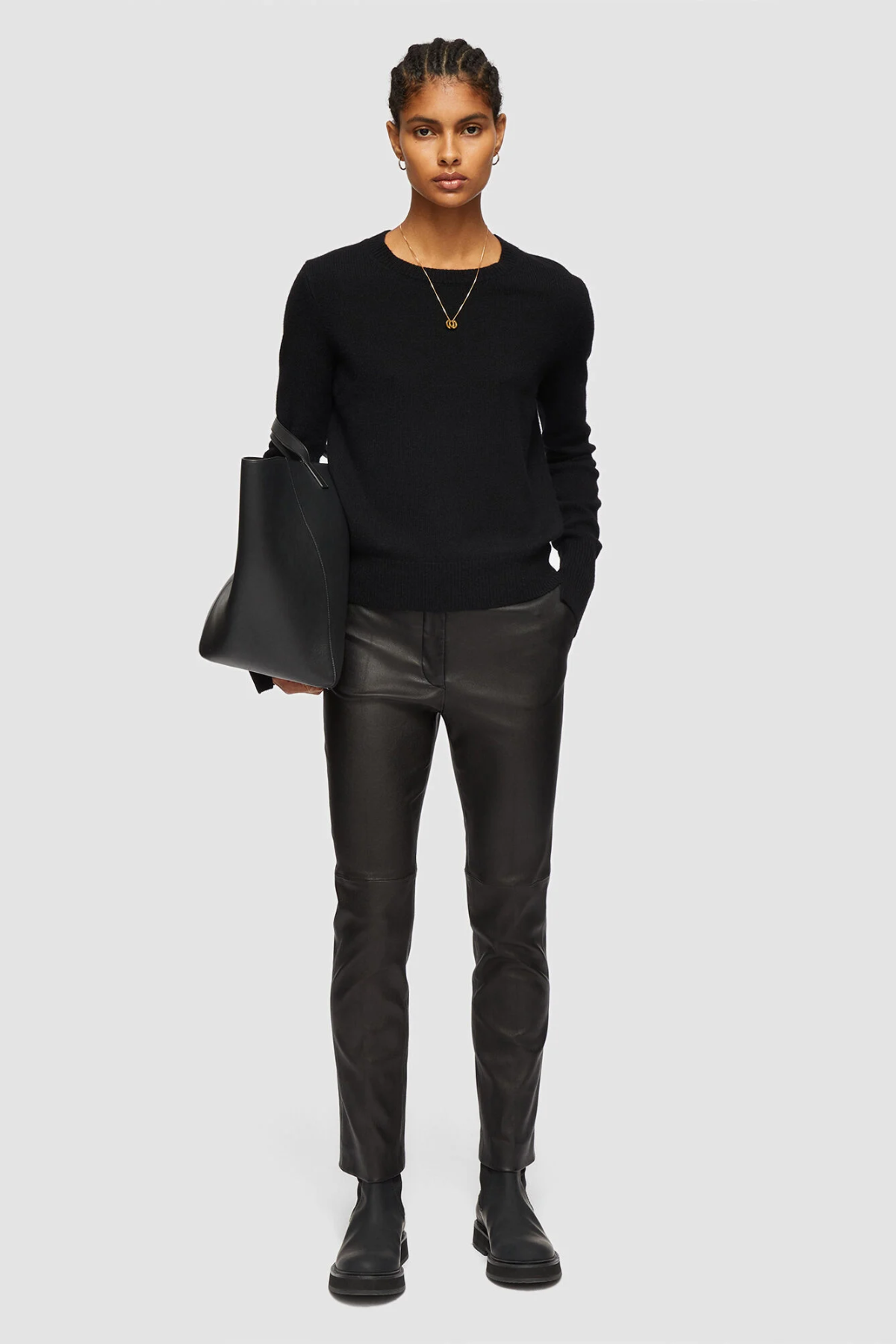 Coleman-Leather Stretch Pants