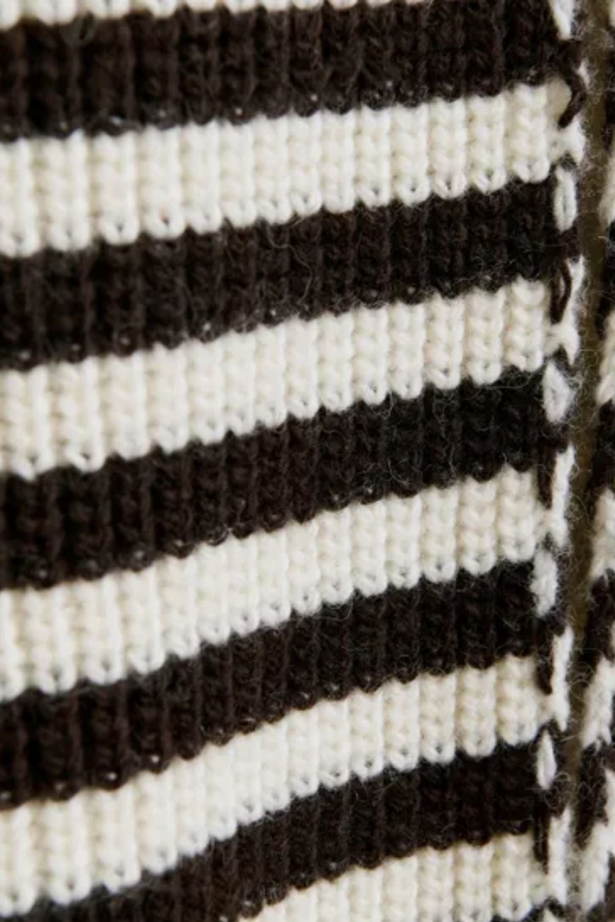 Juny Striped Knit Scarf