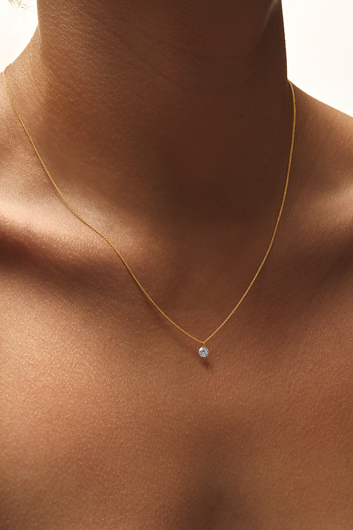 Floating Diamond Necklace