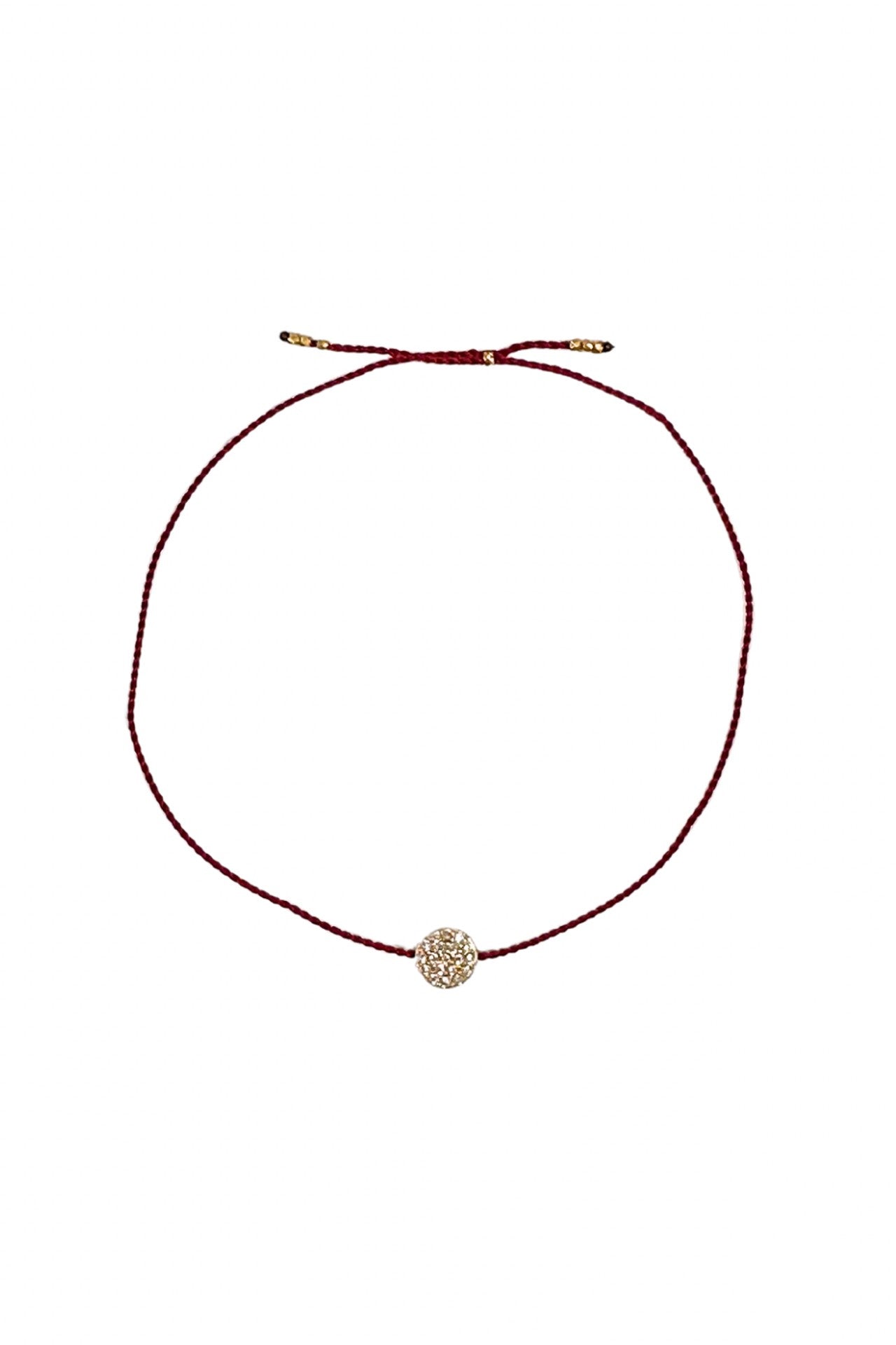 Preciosa Disc Tiny Bracelet Gold/Red