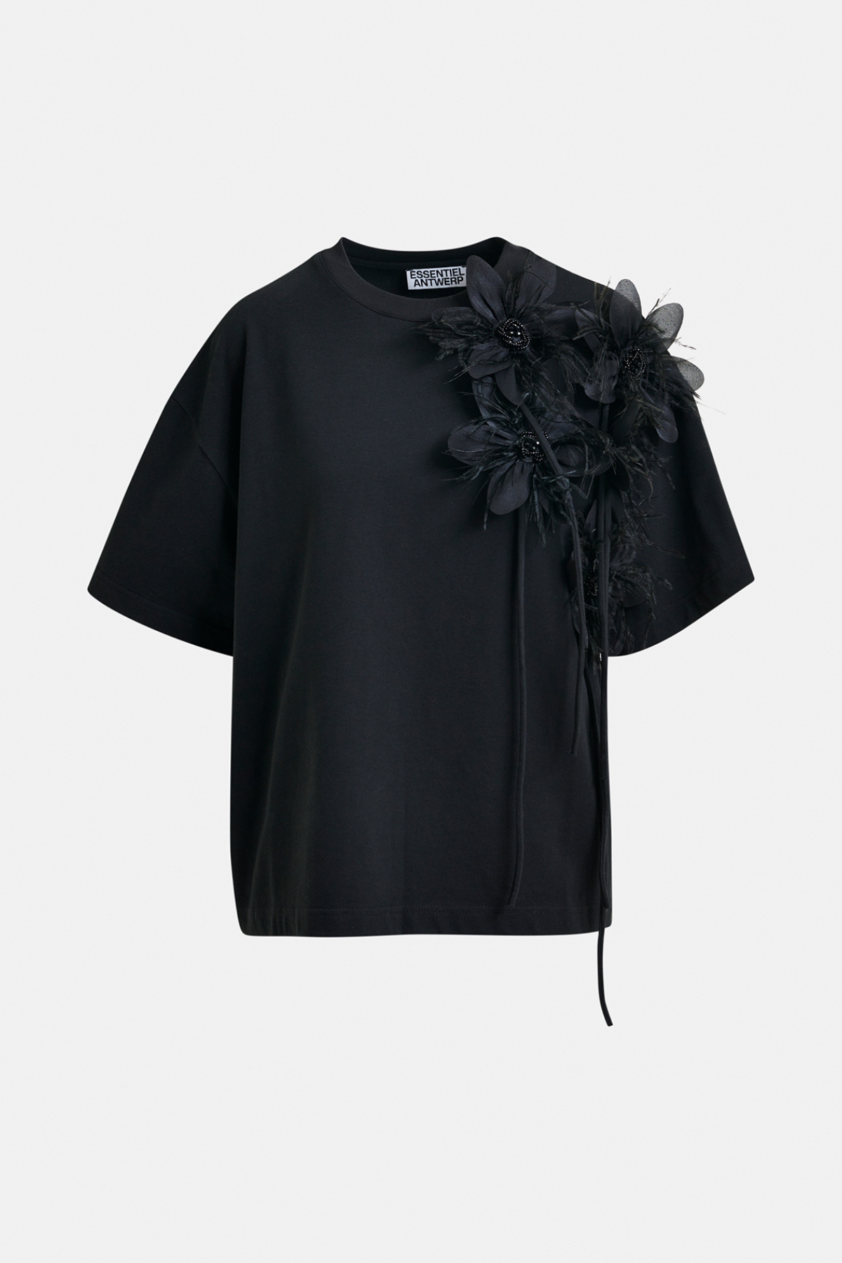 Ibiscus T-Shirt With Flowers