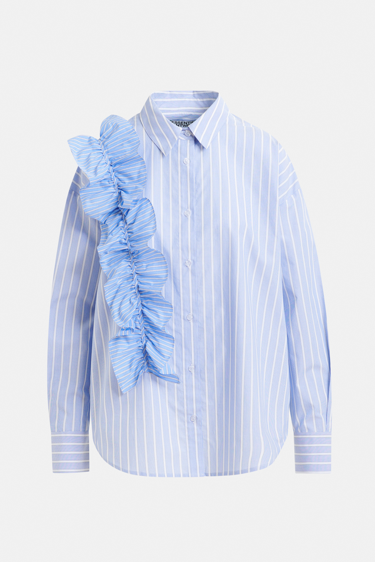Ibody Rhinestone Frill Shirt