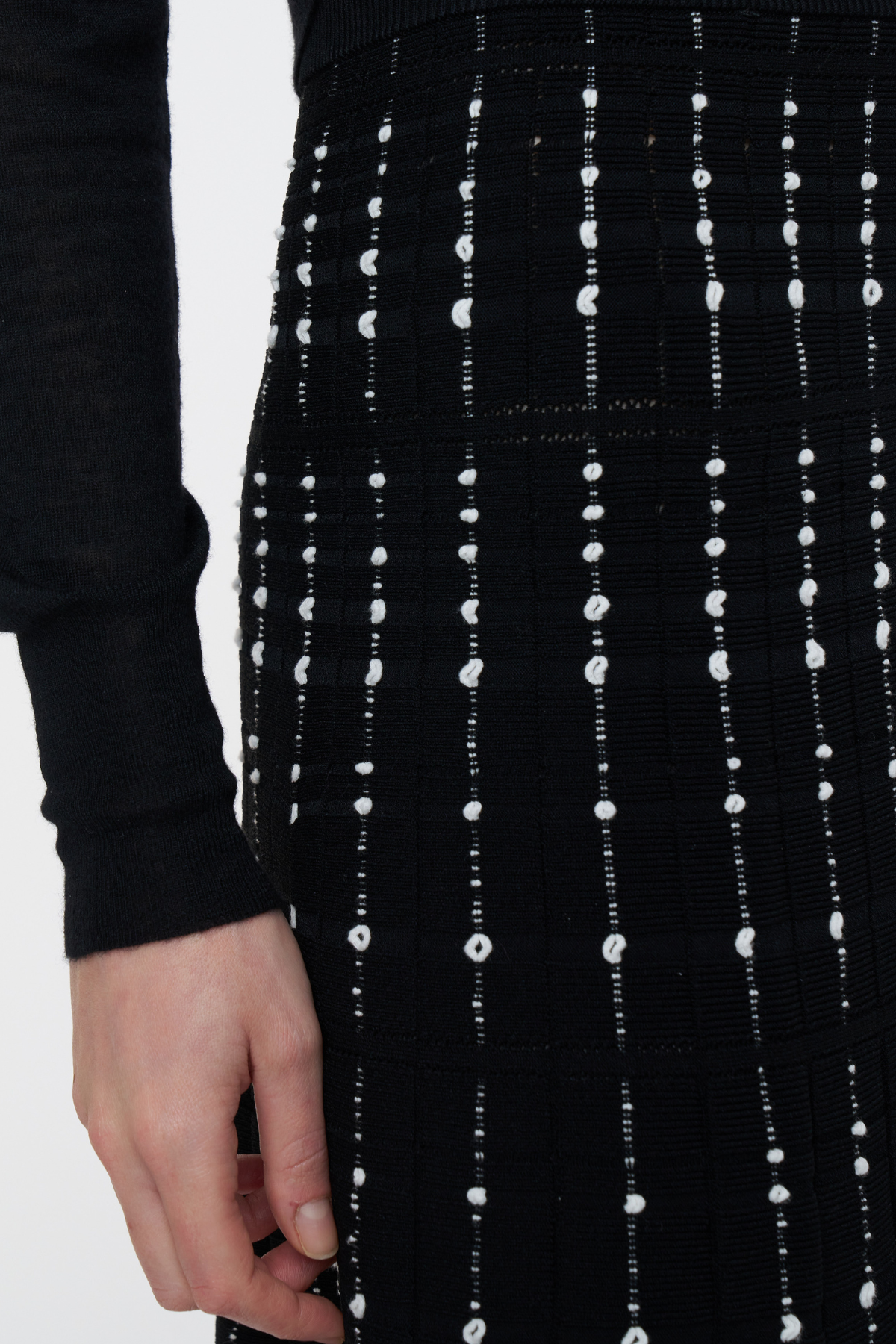 Fragmented Stripes Skirt