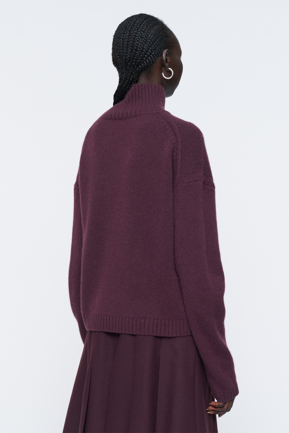 Luxe Cashmere High Nk Jumper