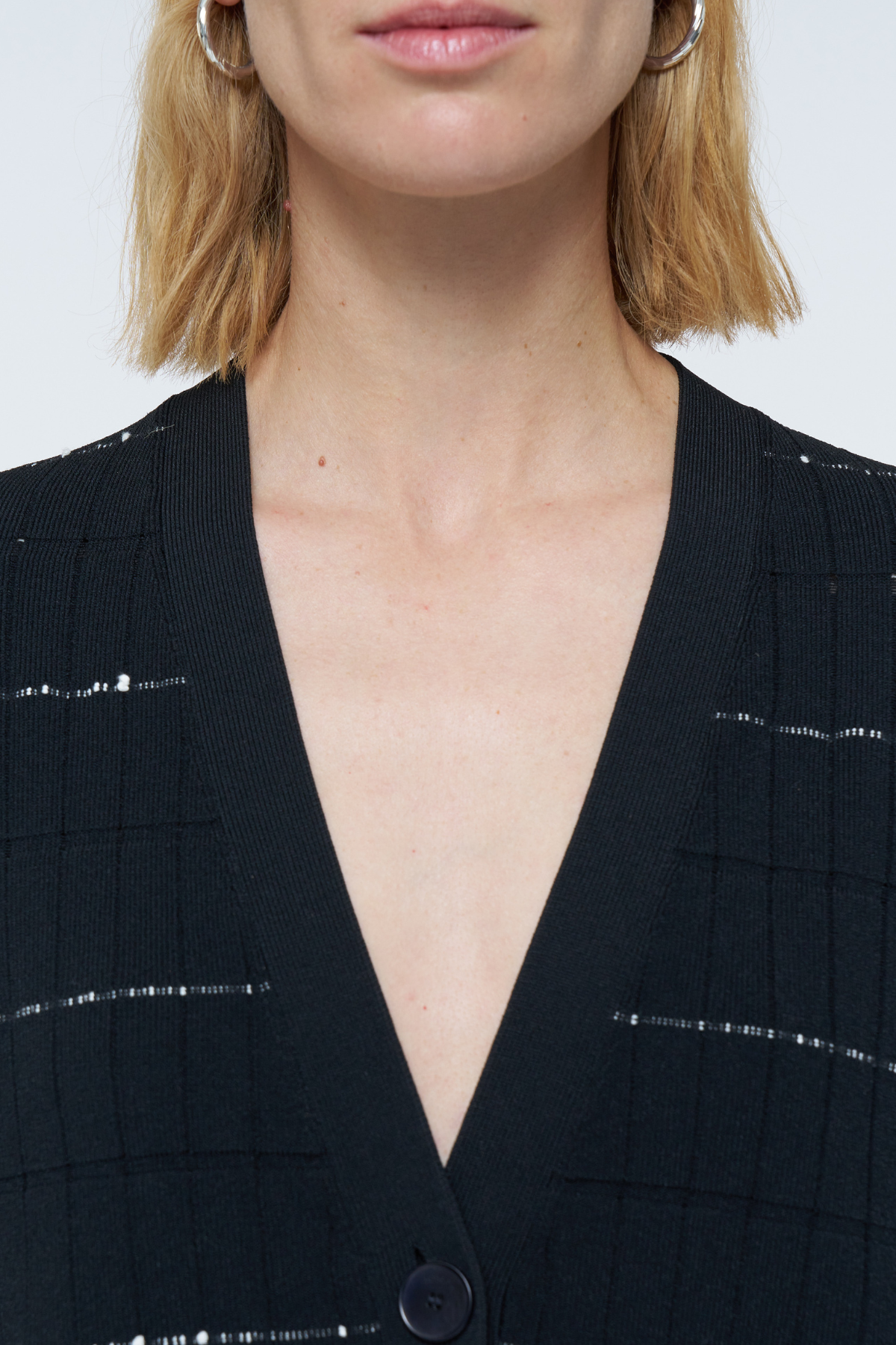 Fragmented Stripes Cardigan