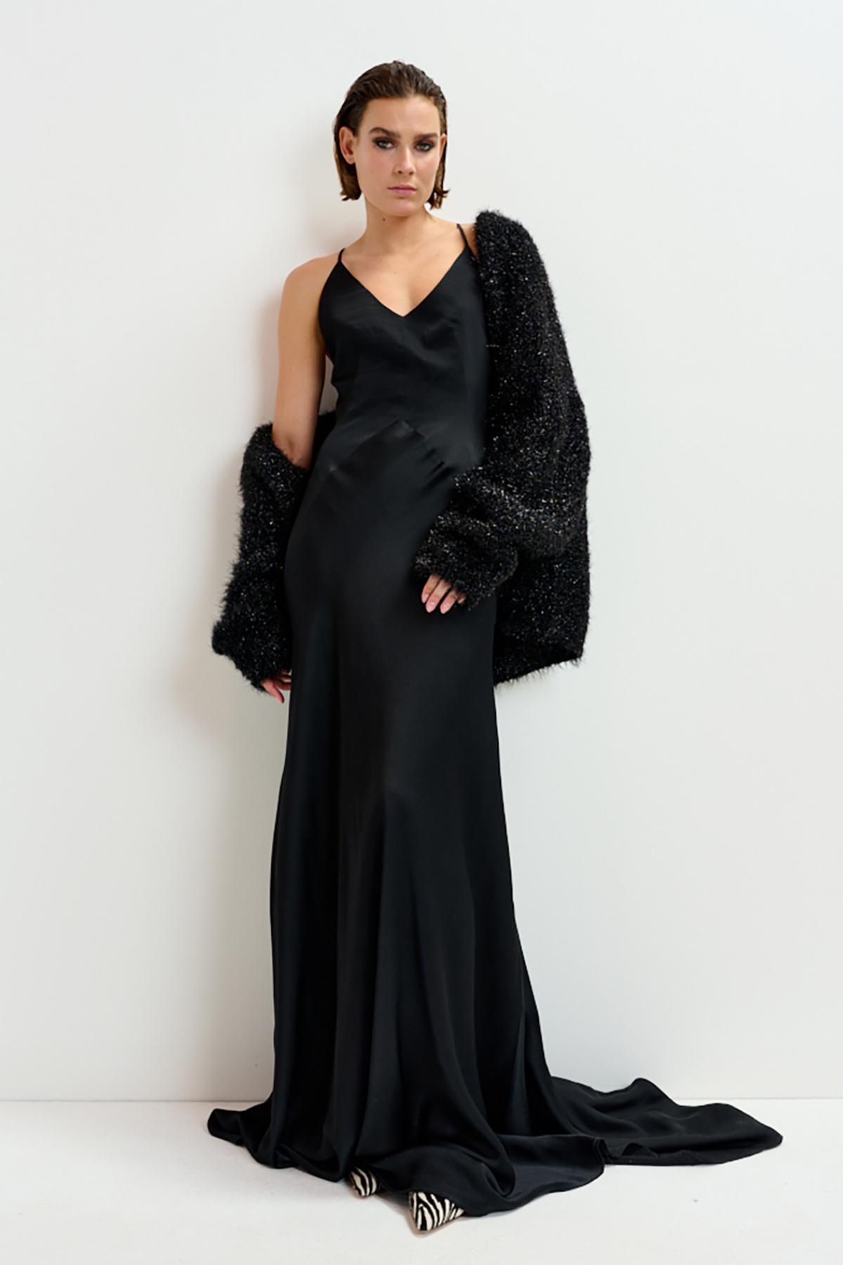 Ileast Furry Knit Cardigan