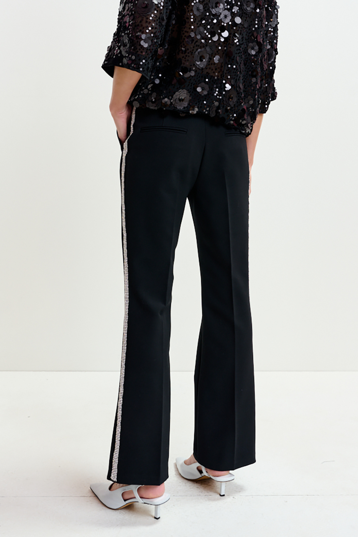 Ibell Rhinestone Tap Pants