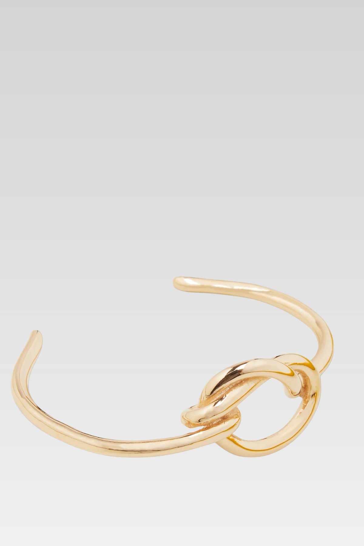 Large Brass Knot Open Bangle