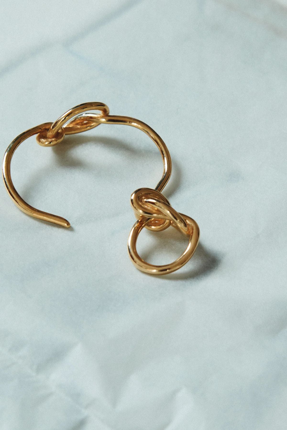 Large Brass Knot Open Bangle