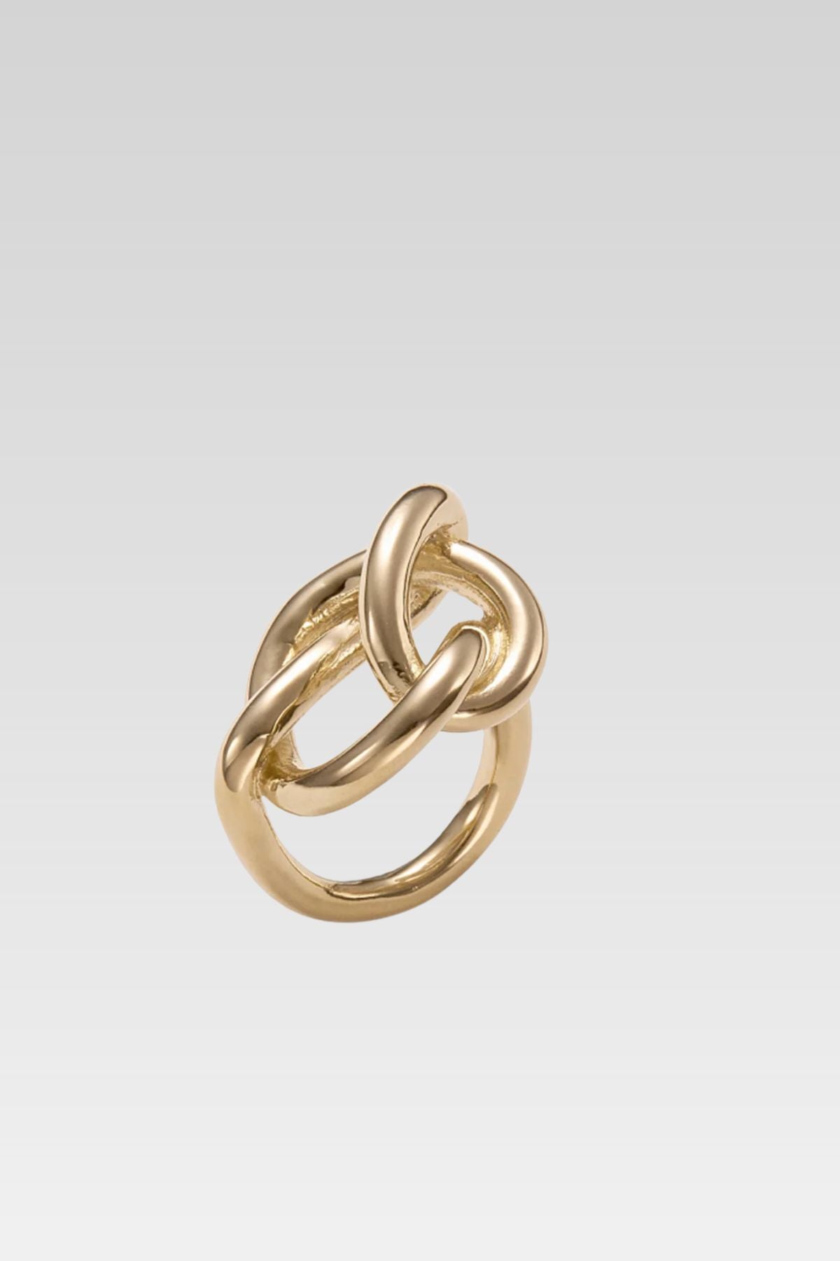 Large Brass Knot Ring