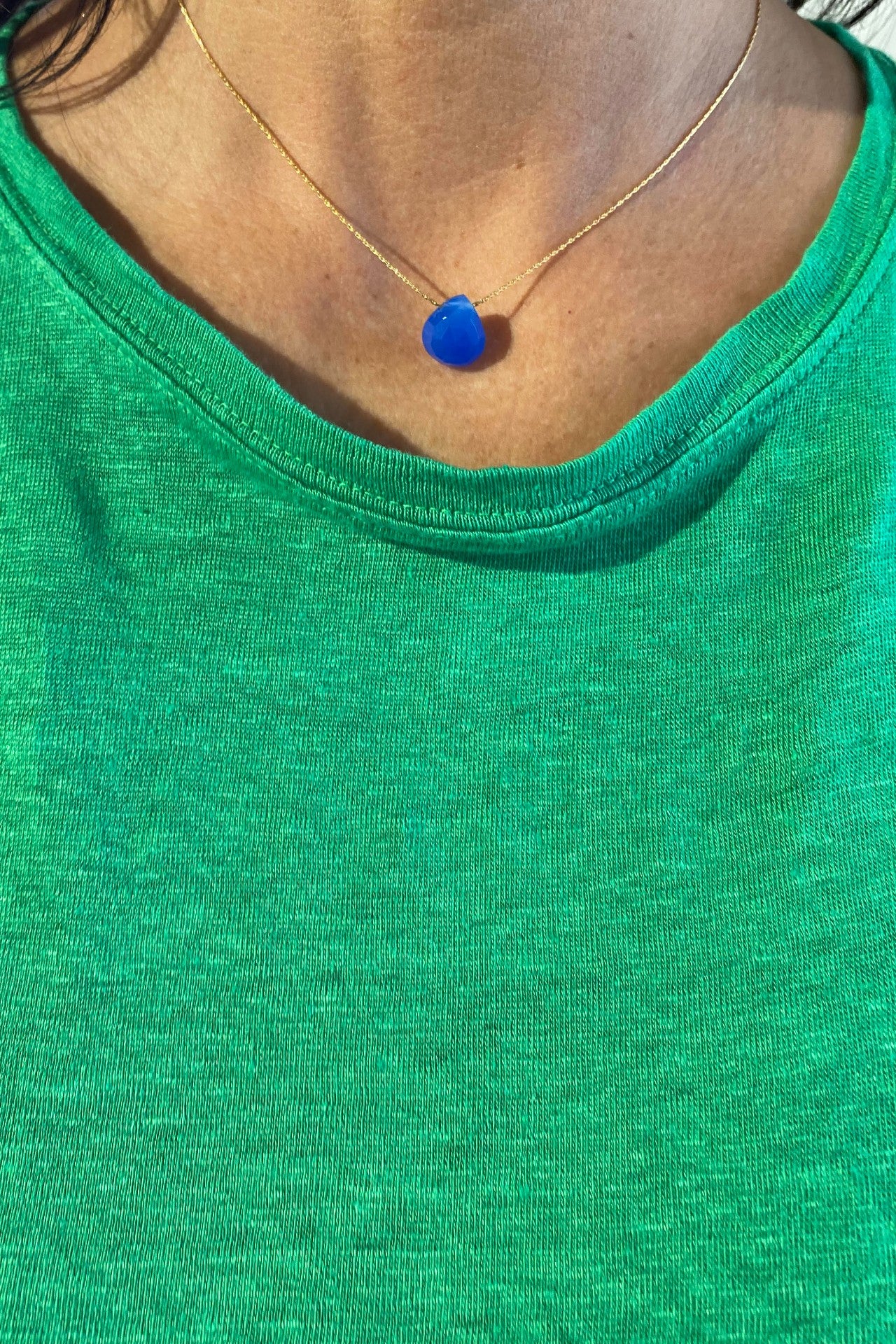 Blue Chalcedony Necklace