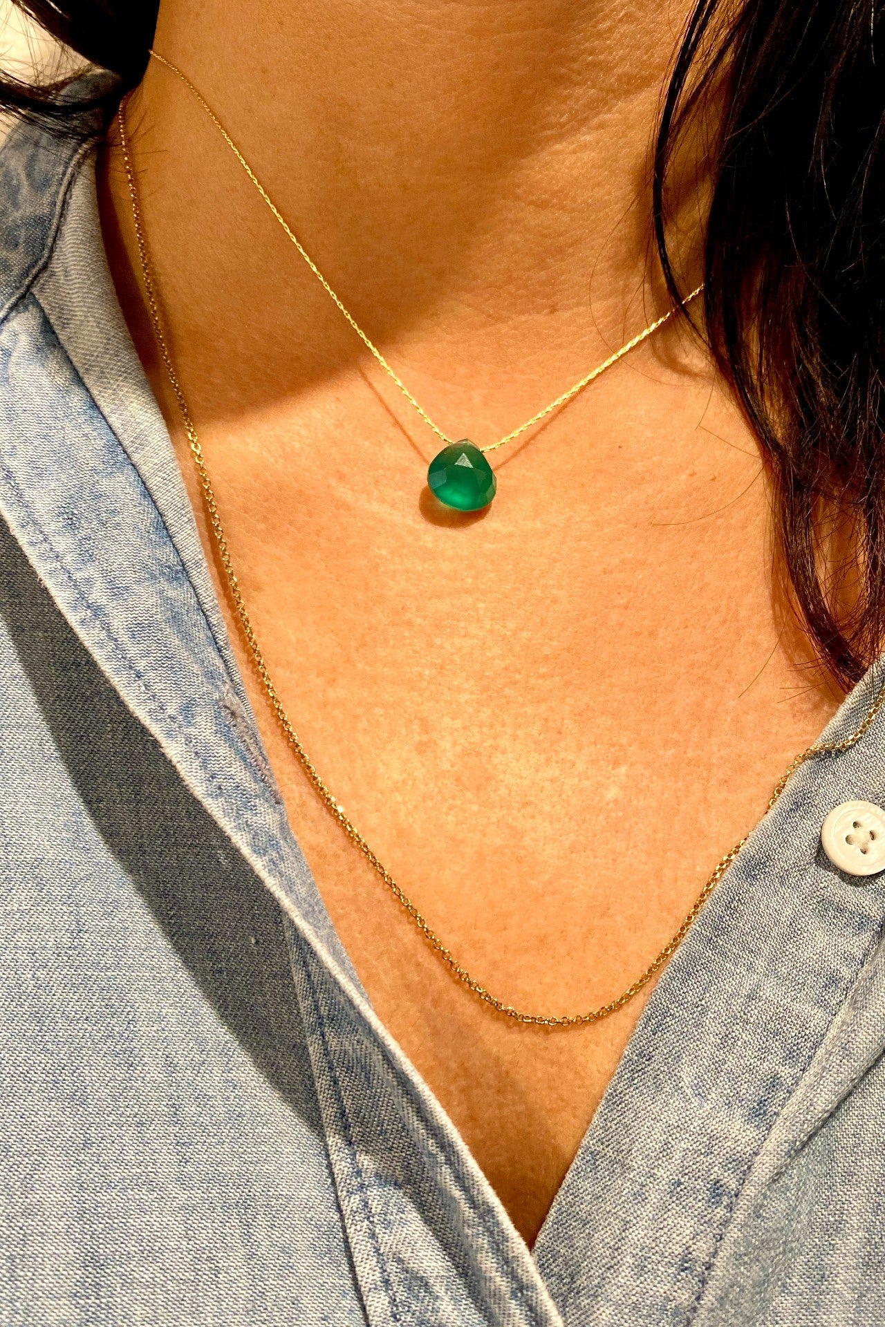Green Chalcedony Necklace