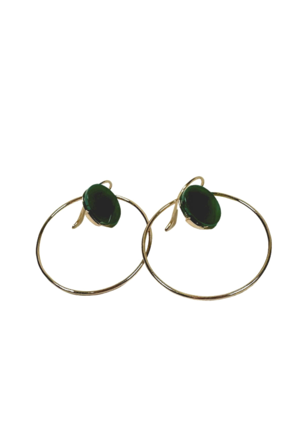 Round Stone Earrings