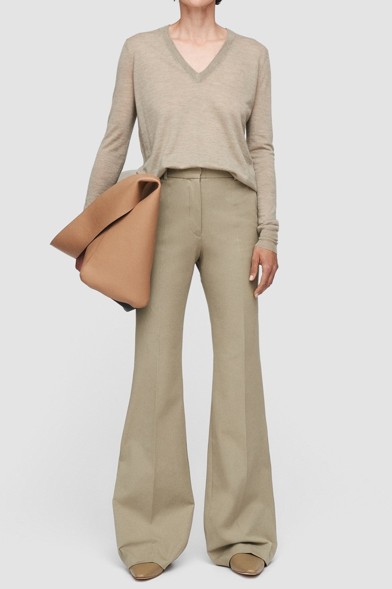 Gabardine Stretch Tafira Trousers in Black