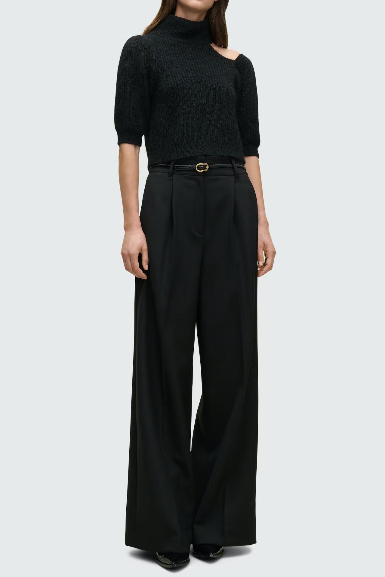Textured Luxe Skinny Belt