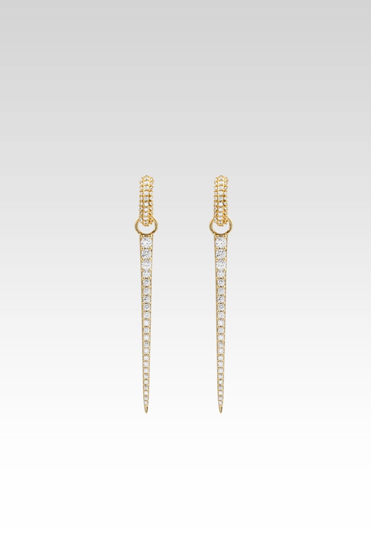 Huggie With Spike Pendant