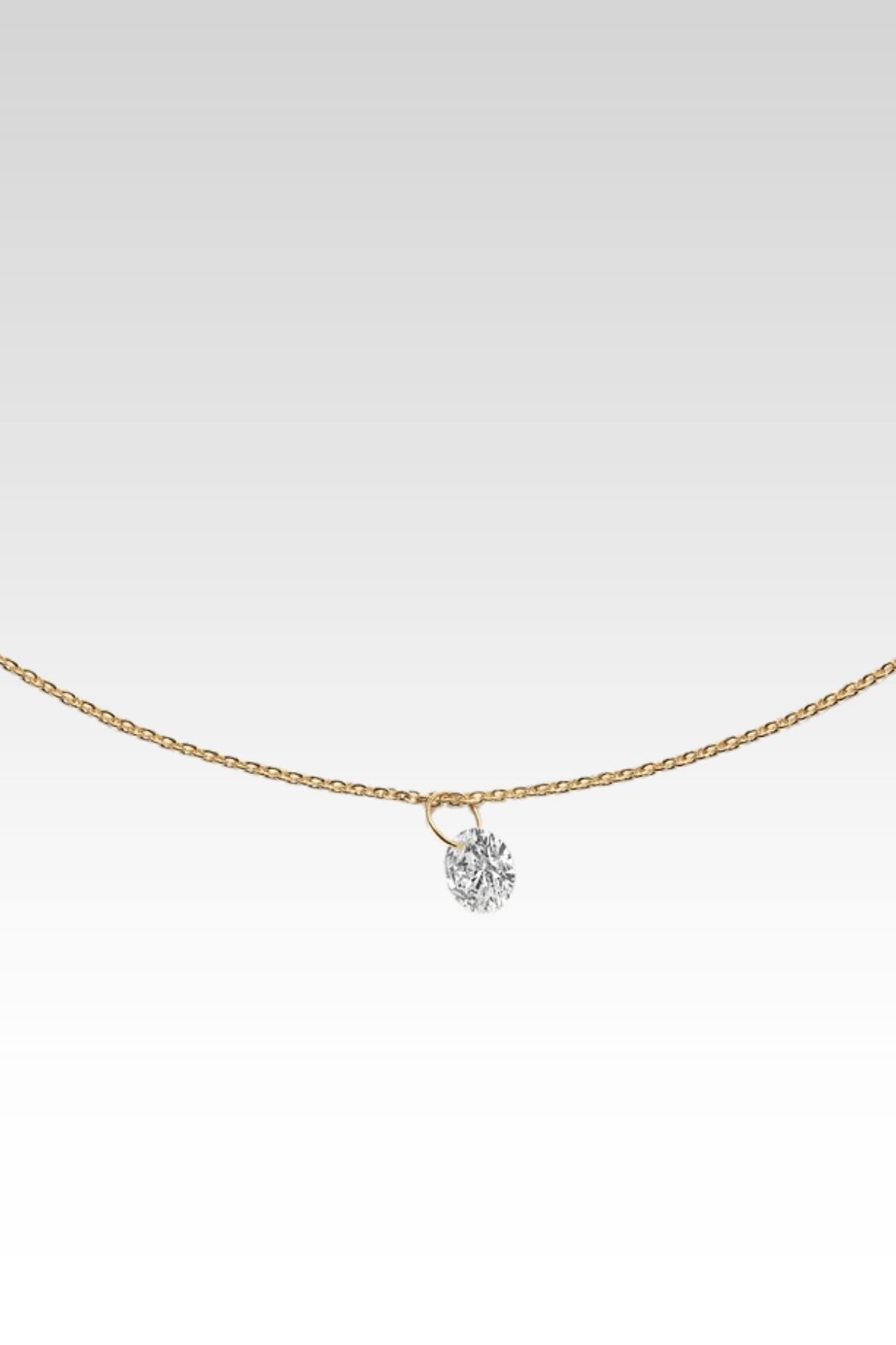 Floating Diamond Necklace