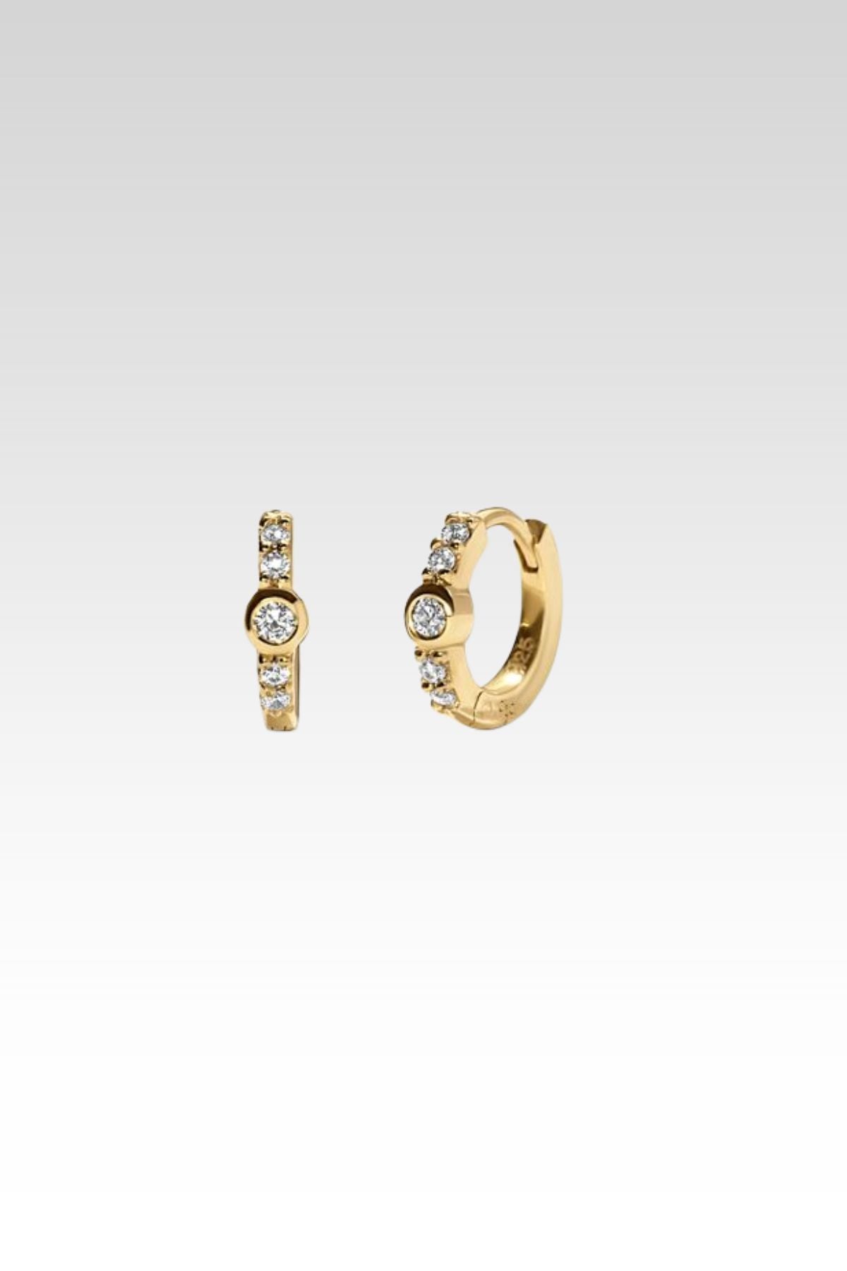 Center Stone Mini Huggies