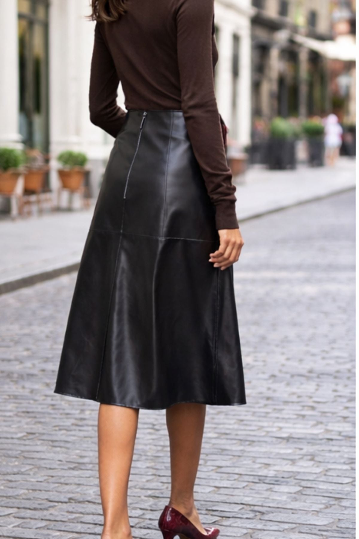 Niven Skirt Soft Nappa Leather