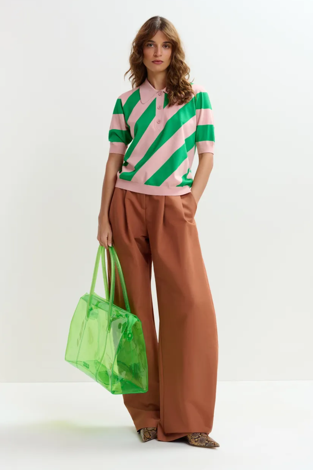 Joram Striped Knit Polo