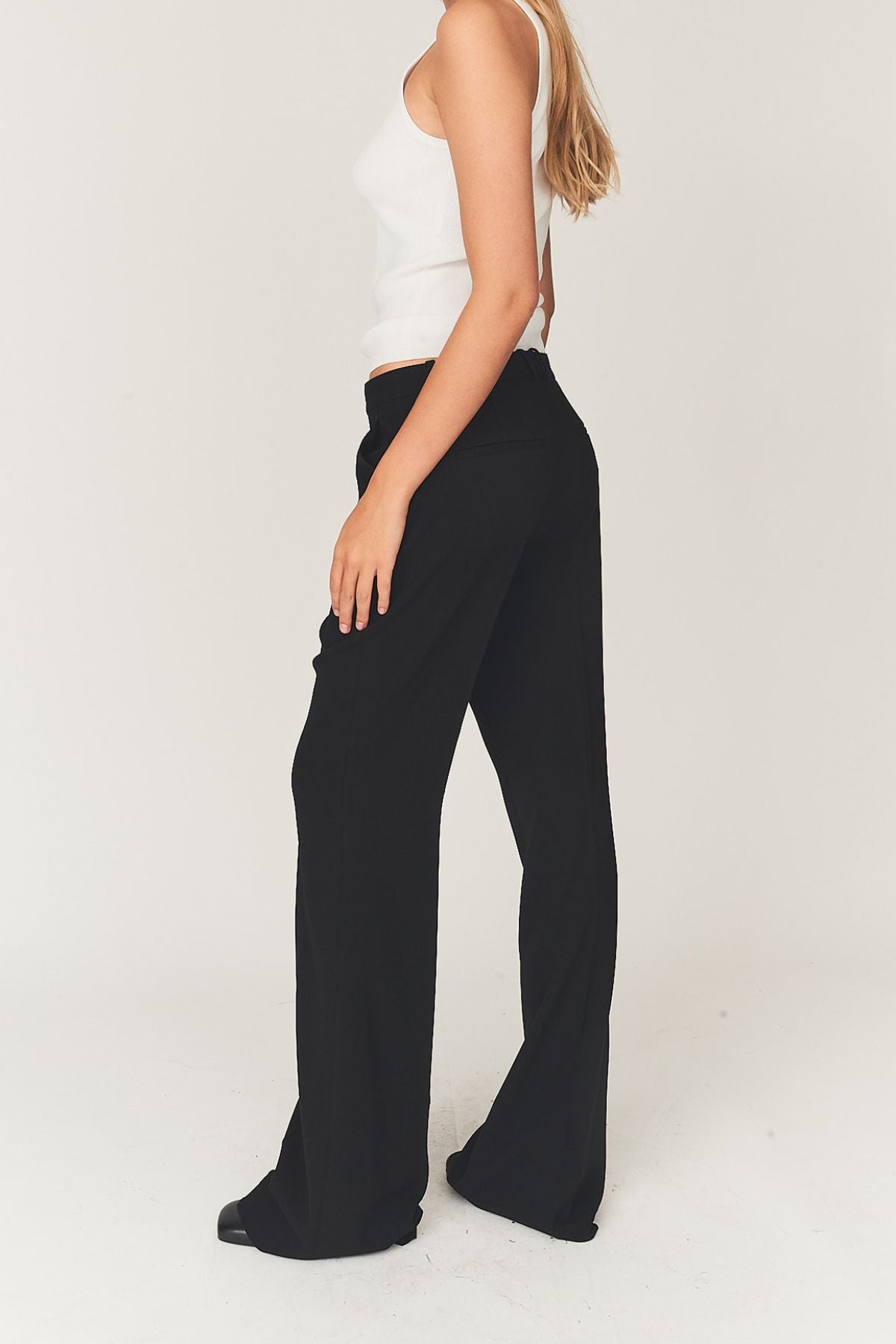 Crepe Wide Pants