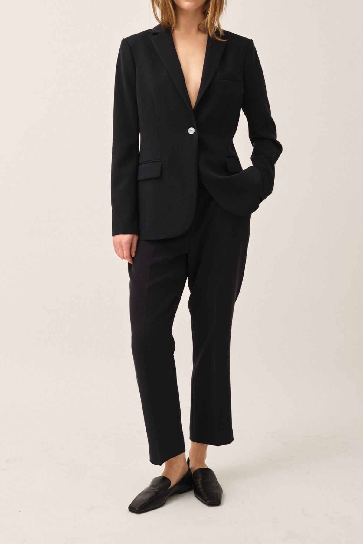Crepe Pull On Pants