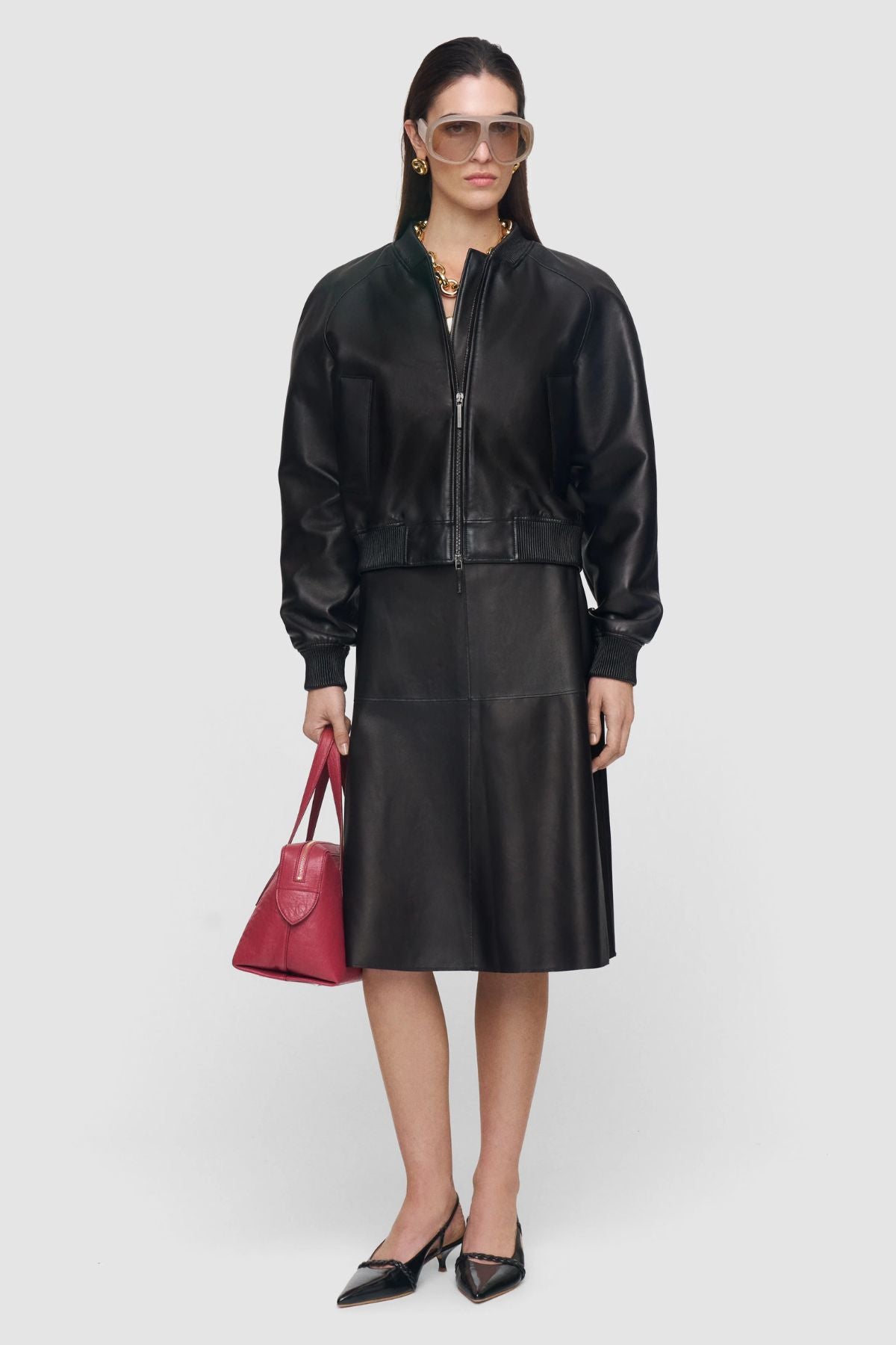 Niven Skirt Soft Nappa Leather