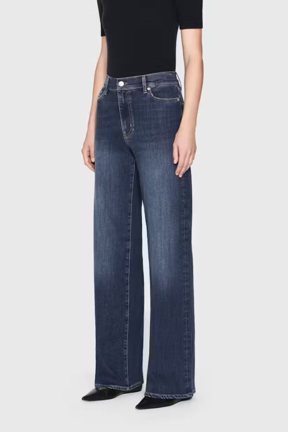 Le Slim Palazzo Long Jeans