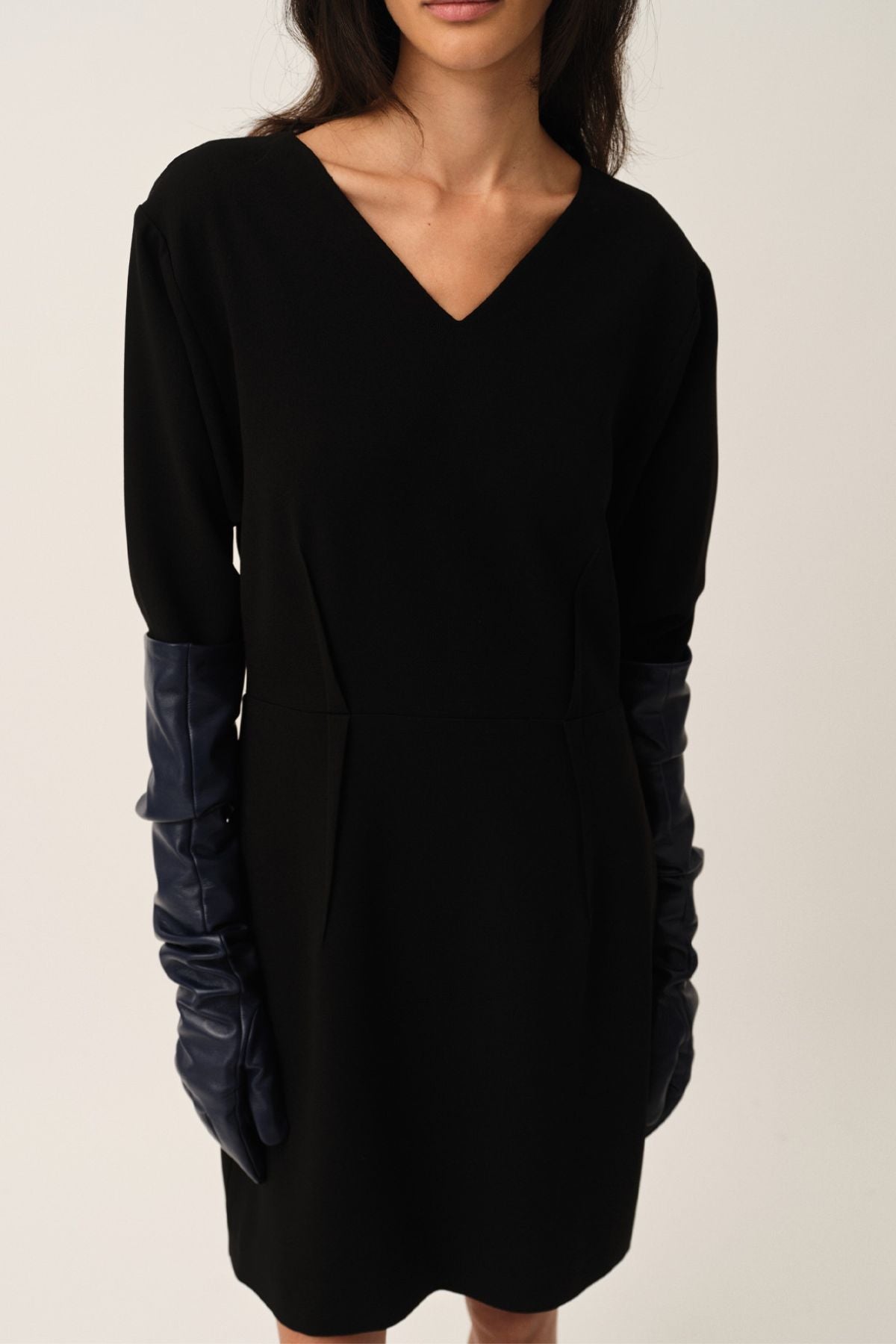 Crepe Back Dress