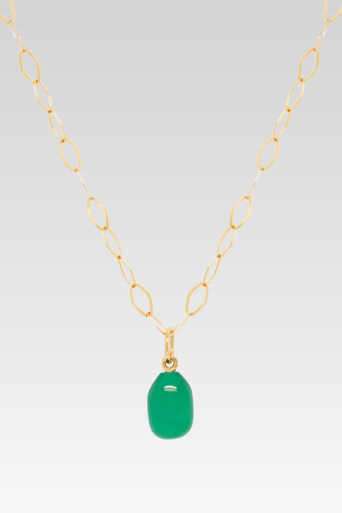 Green Onyx Drop Necklace