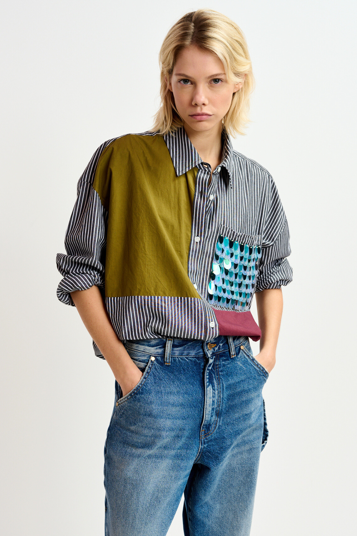 Glam Patchwork Shirt