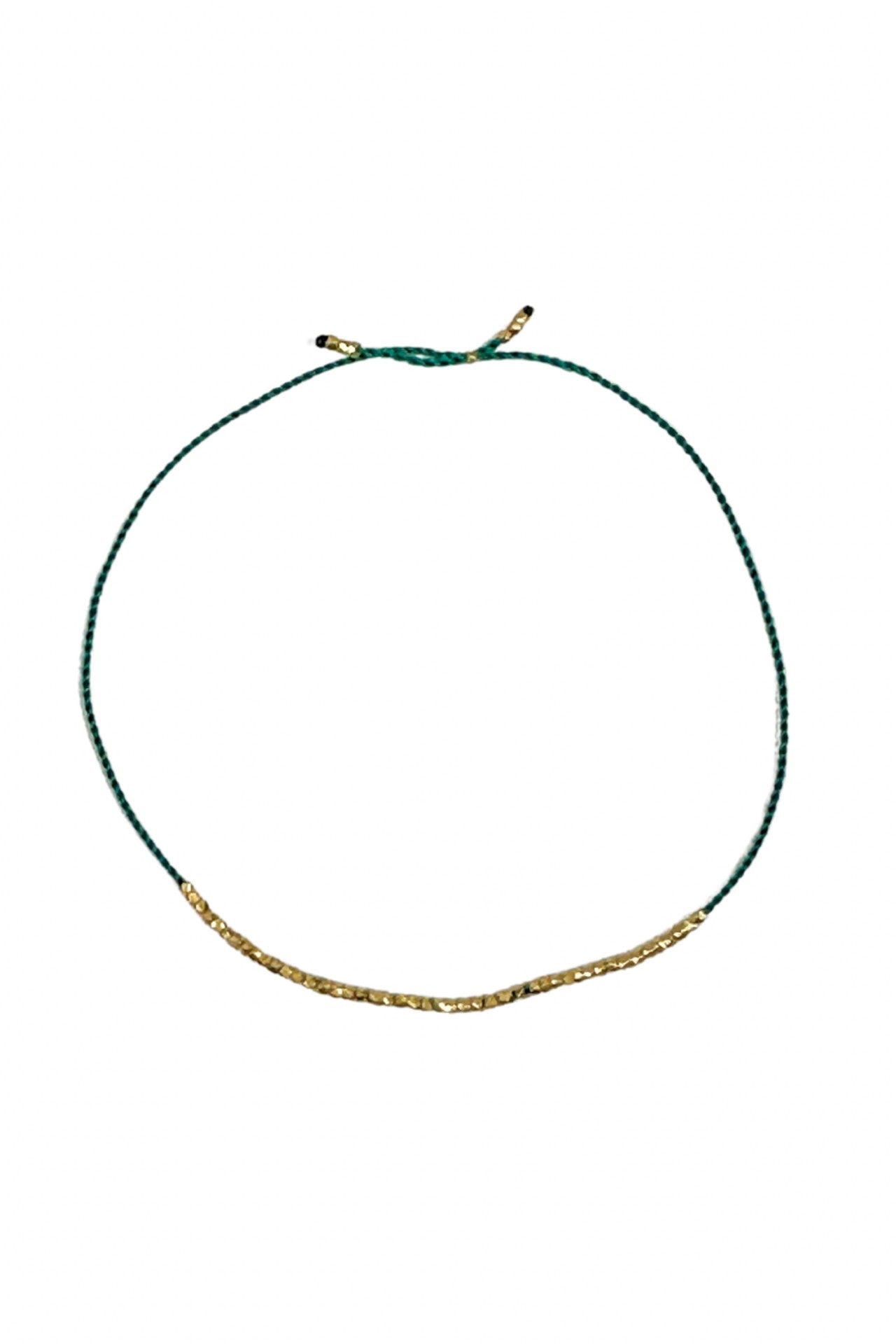 Tiny Bracelet Gold/Dark Green