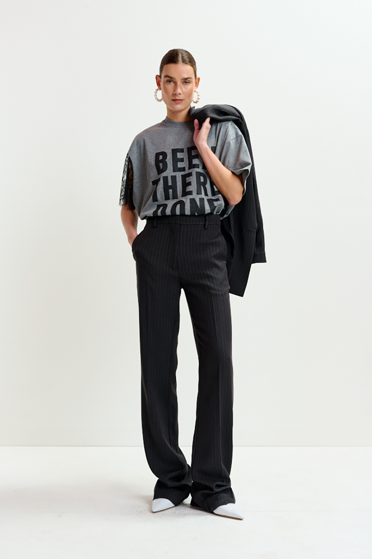 Invade Fitted Flared Pants