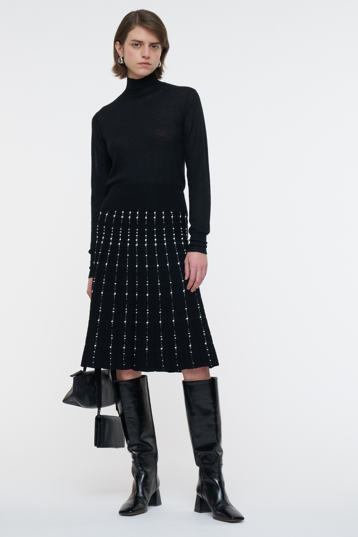 Fragmented Stripes Skirt