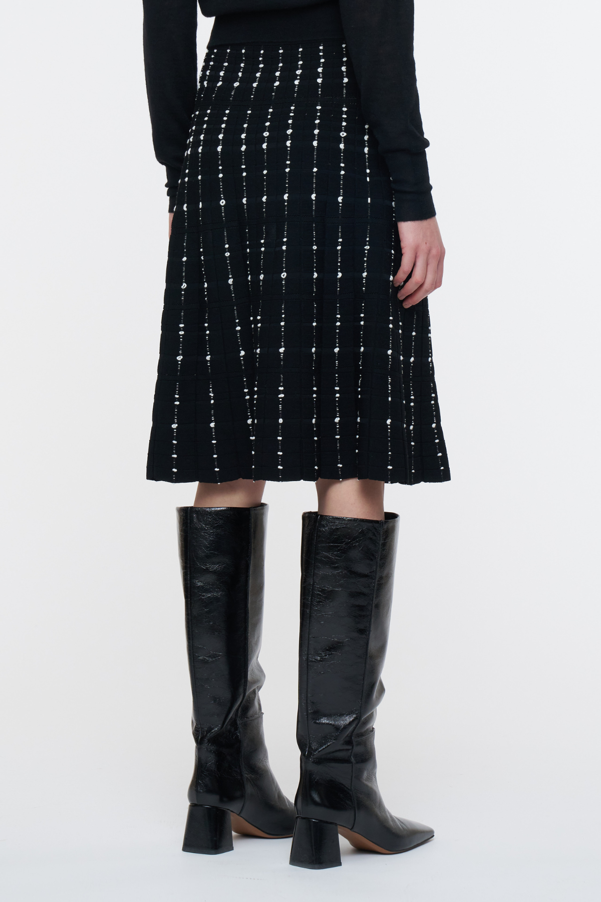 Fragmented Stripes Skirt
