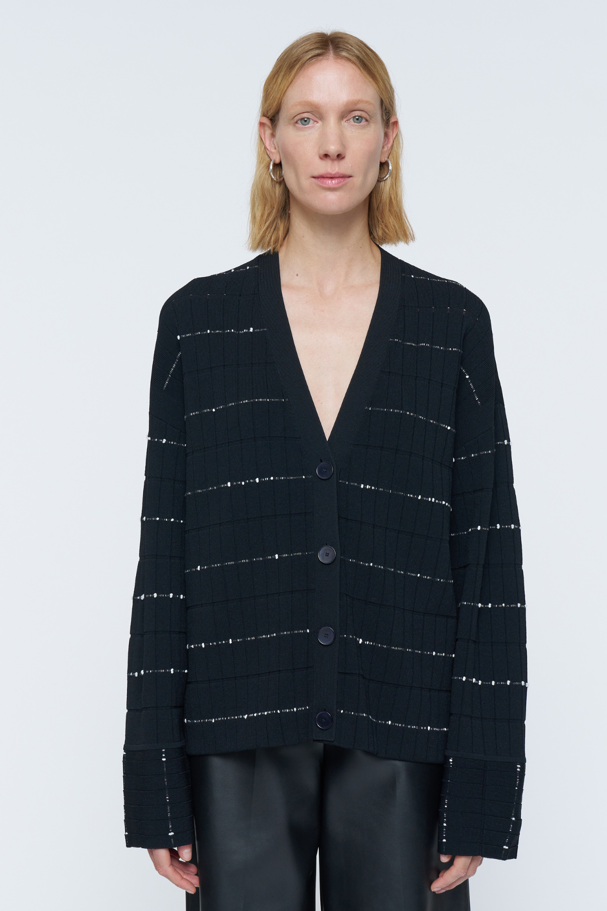 Fragmented Stripes Cardigan