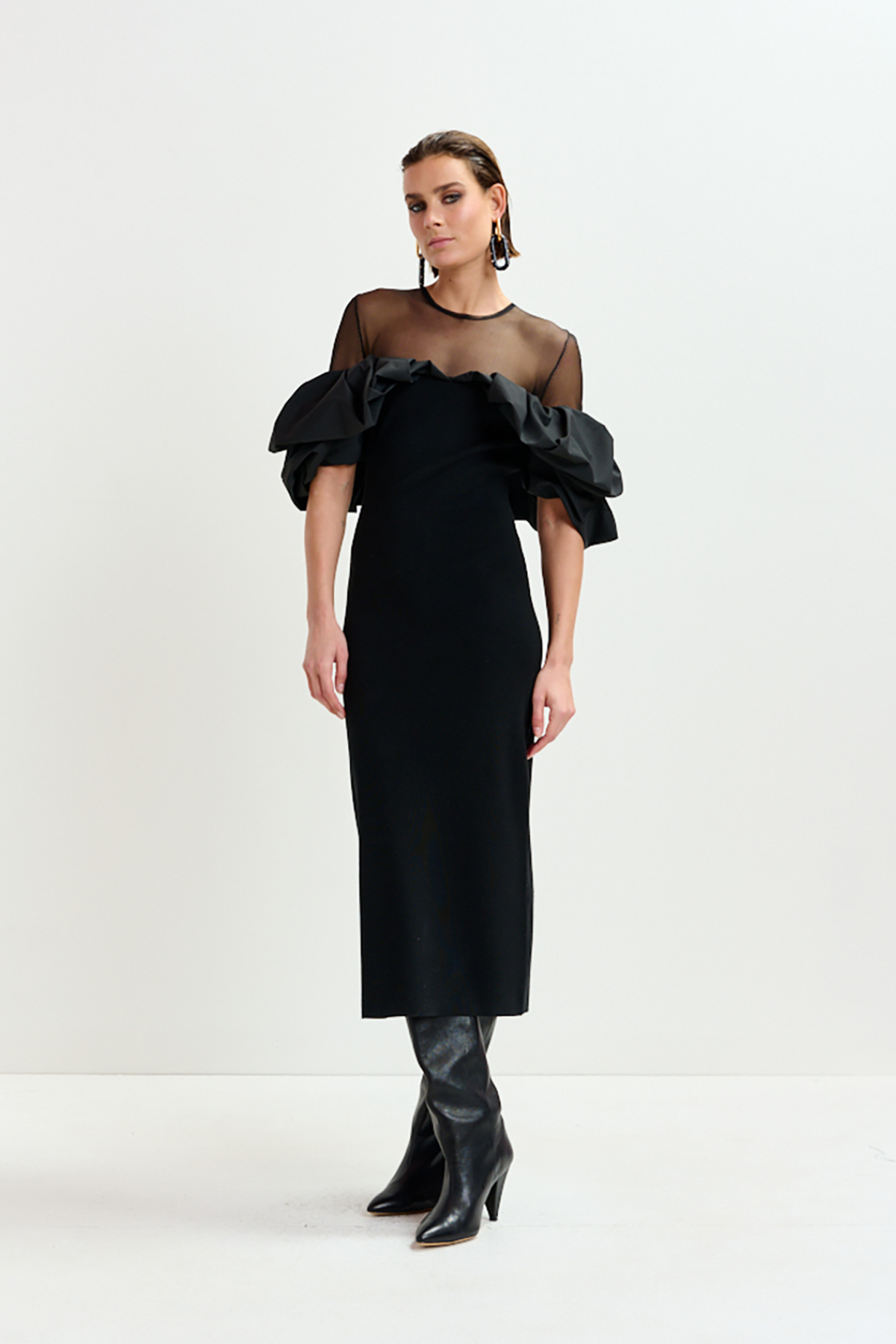Isatis Fitted Knit Dress