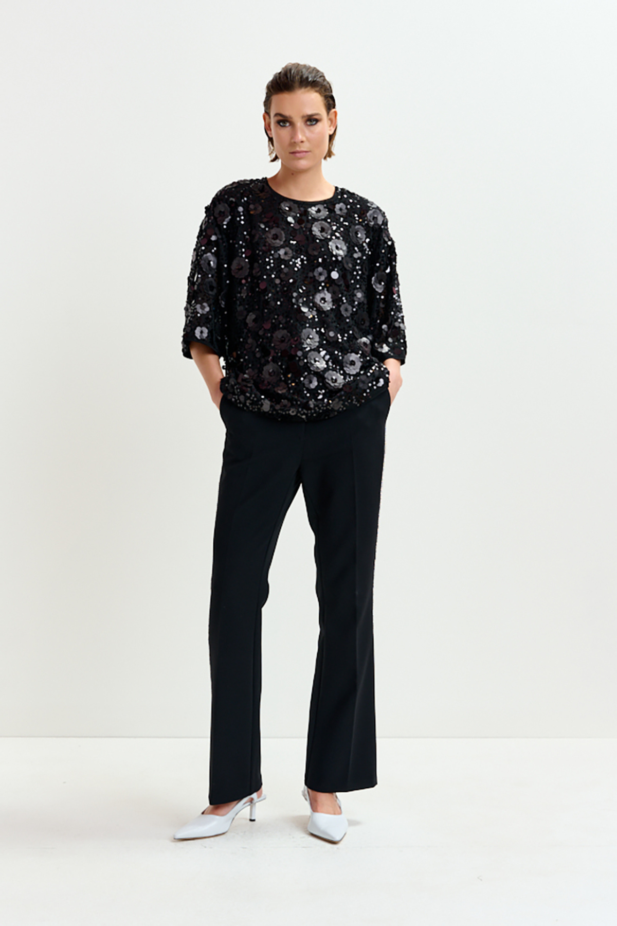 Ibell Rhinestone Tap Pants