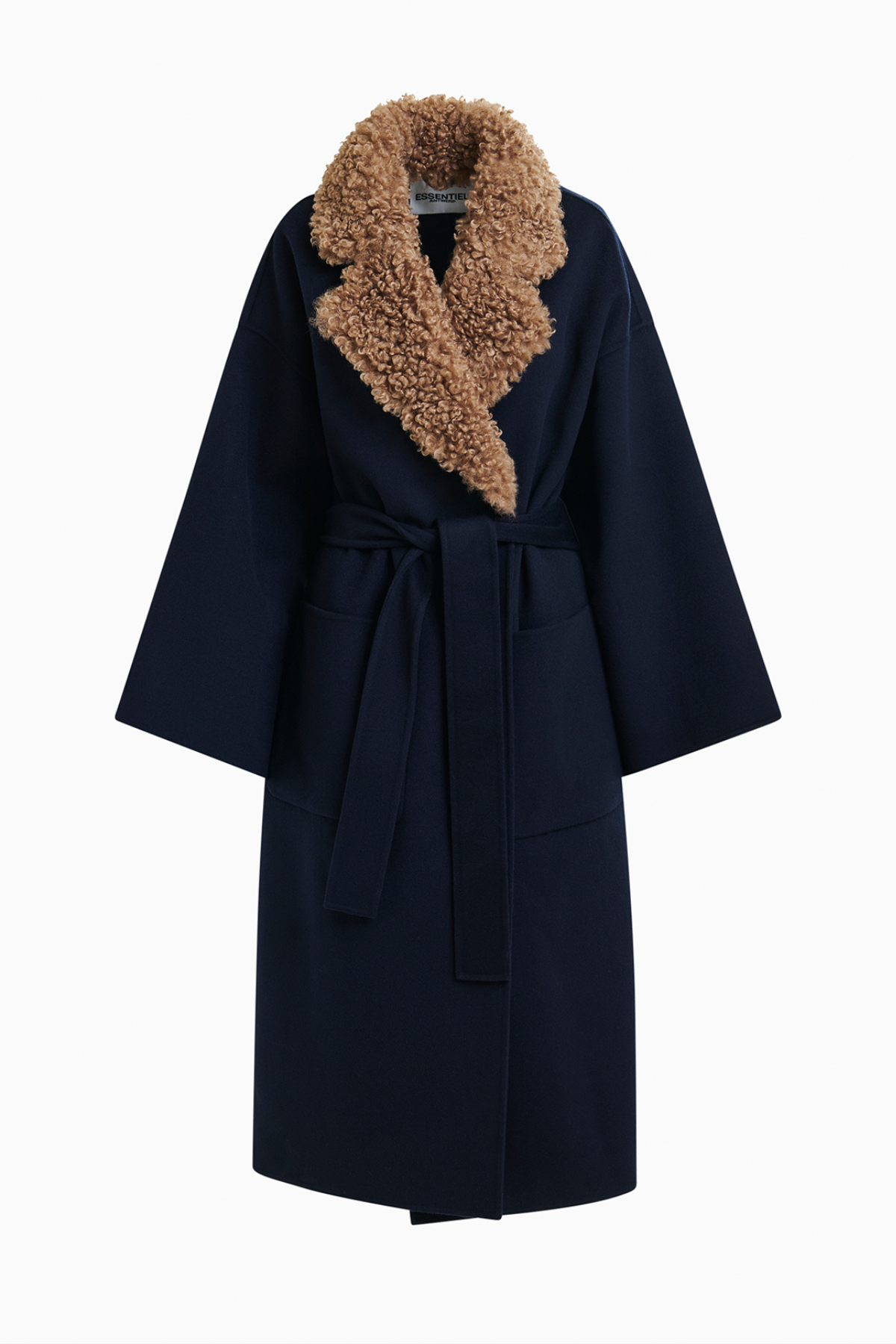 Irno Faux Fur Collar Coat